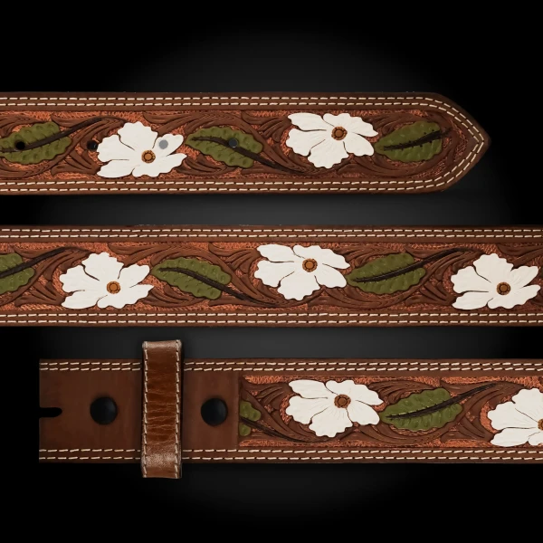 Southern Pine Leather Belt